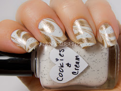 cream gold nail marble nails manicurator magnum ice