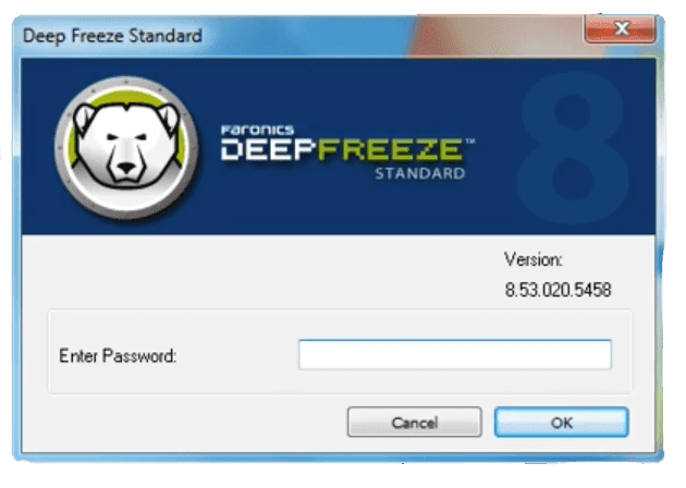 cara uninstall deep freeze dengan password
