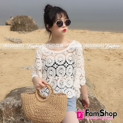 Áo Lưới Đi Biển M282 ao luoi di bien M282