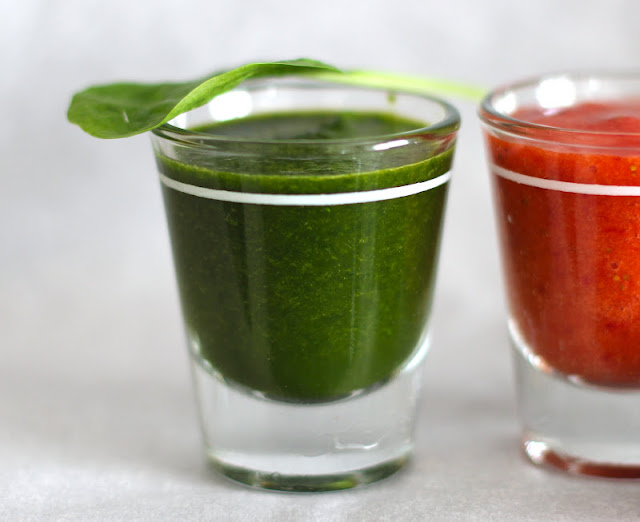 Healthy Veggie Shots and Fruit Chasers - Desserts with Benefits