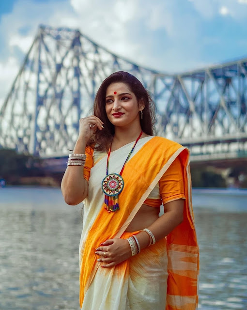 Bengali Model Latest Stills In Saree 5