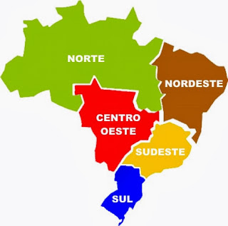 Entendendo Um Novo Mundo: As cinco Regiões do Brasil