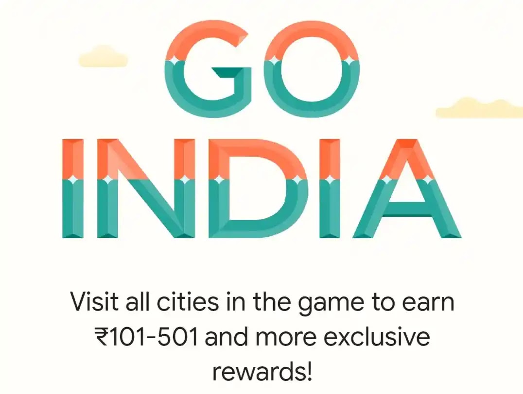 Visit cities in the game & earn ₹101-₹501 Now live on our app! Experience India through the game with Google Pay and earn ₹101-501 and more exclusive rewards!