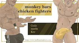 https://ballbustingboys.blogspot.com/2019/02/monkey-bar-chicken-fighters-cody-meets.html 