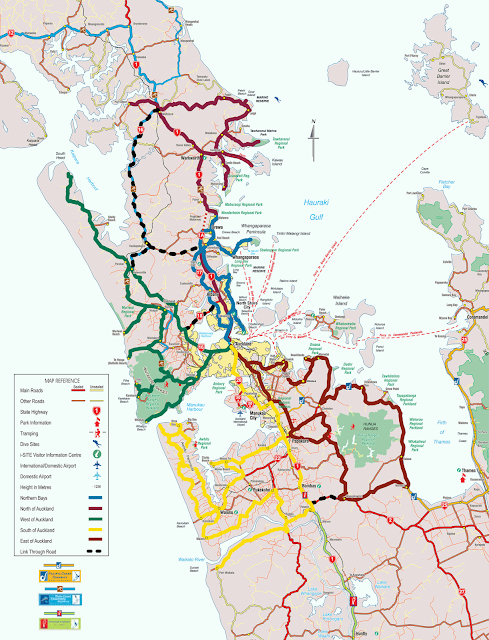 Auckland regional map