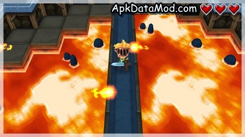 Evoland lava bridge