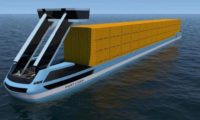 The Dutch company has developed an electrical container barge