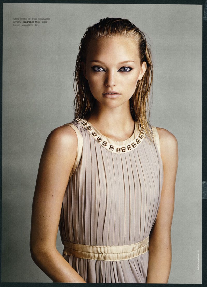 Fashion Editorial: Gemma Ward by Patrick Demarchelier for Vogue Italia December 2005