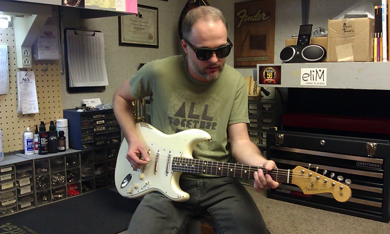 original guitar repair Charley and me.