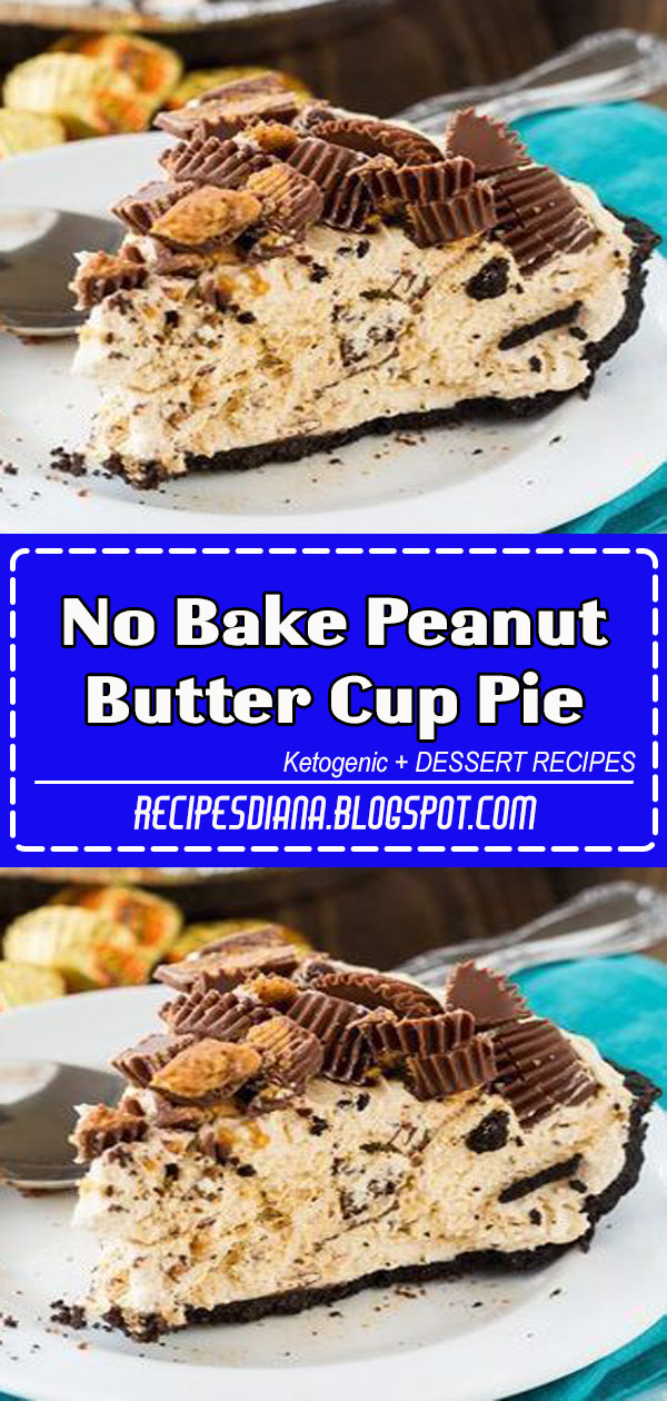 No Bake Peanut Butter Cup Pie Jasminka Kitchen