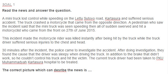 Contoh Soal Types Characteristics And Generic Structure Of News