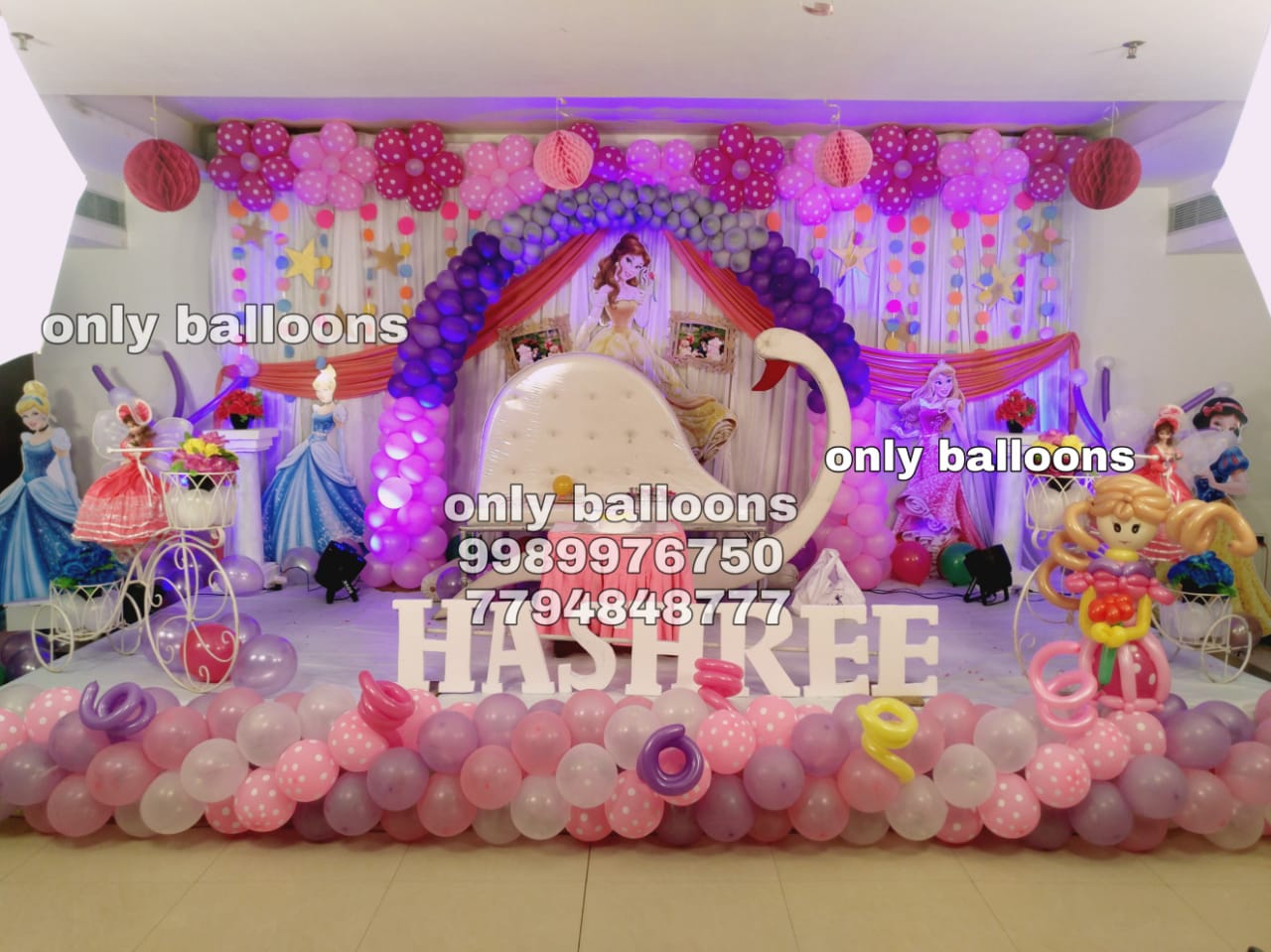barbie theme balloon decoration