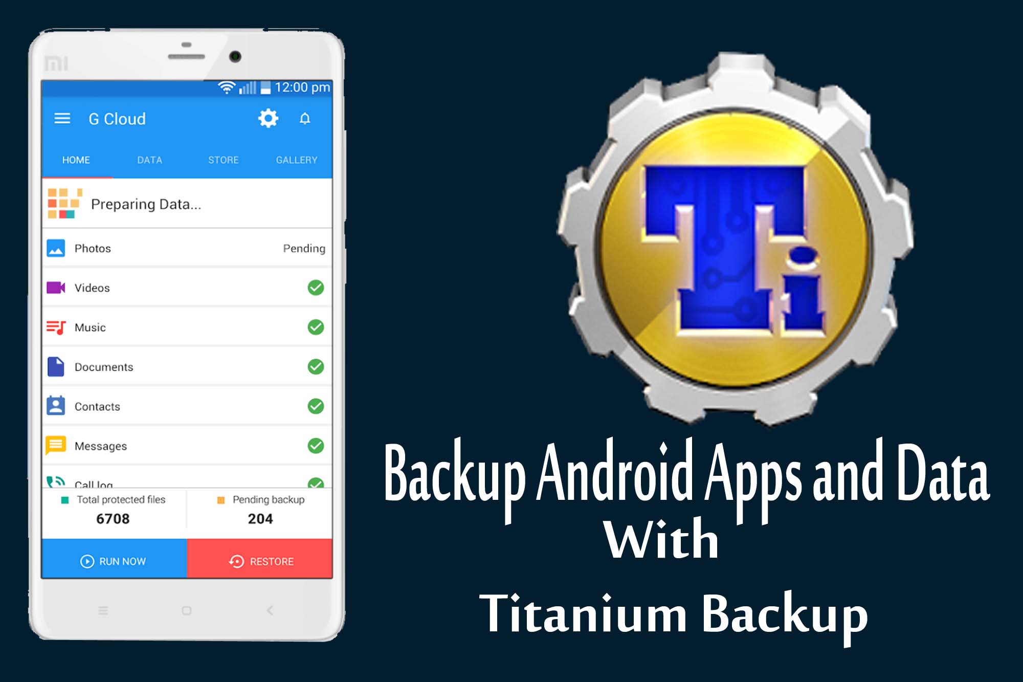 How to backup Android Apps and Data using Titanium