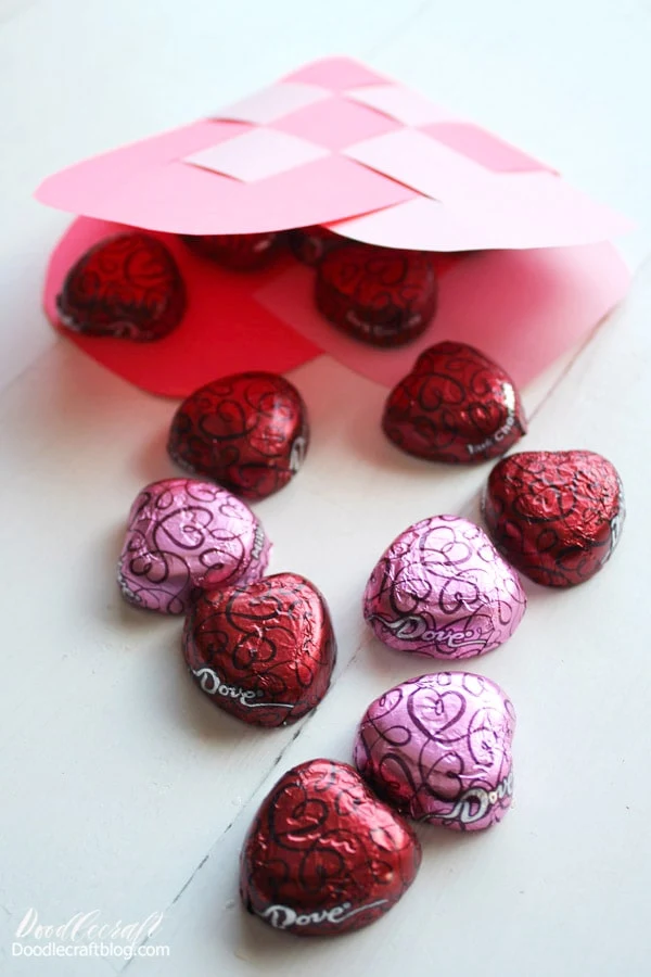 How to Make a Woven Paper Heart Basket for Valentine's Day