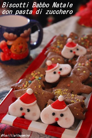 Biscotti Babbo Natale Pasta Di Zucchero.Fusillialtegamino Biscotti Babbo Natale Decorati Con Pasta Di Zucchero