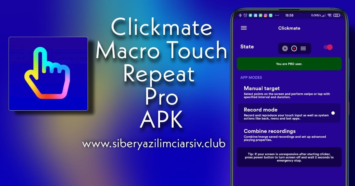 Clickmate Macro Touch Repeat V5 2 6 Pro Apk