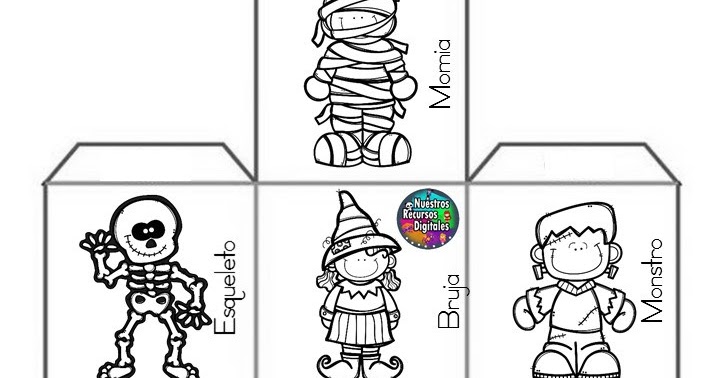 ® Gifs y Fondos Paz enla Tormenta ® PERSONAJES DE HALLOWEEN PARA COLOREAR