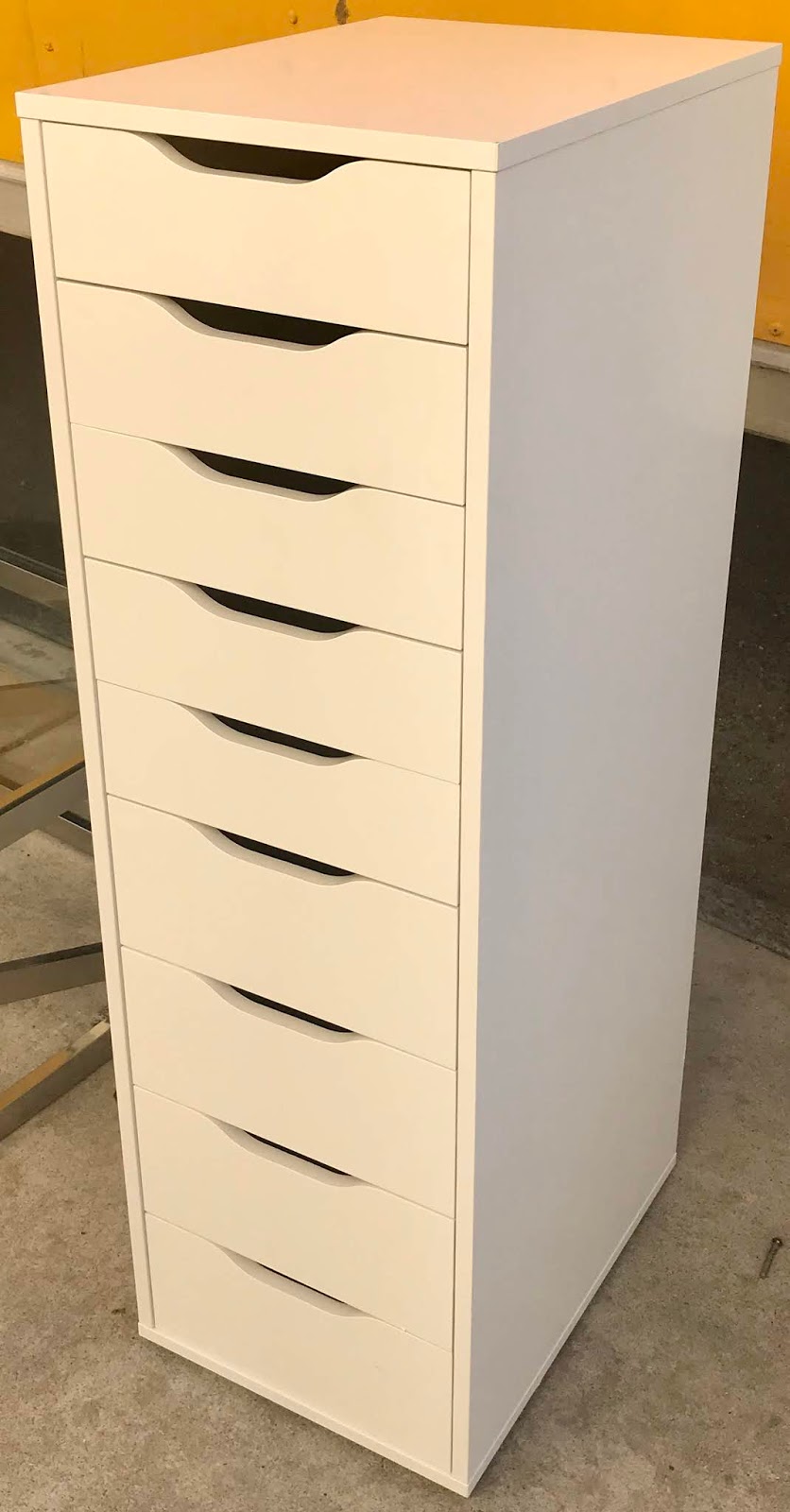 Uhuru Furniture & Collectibles White IKEA 9Drawer Lingerie Chest