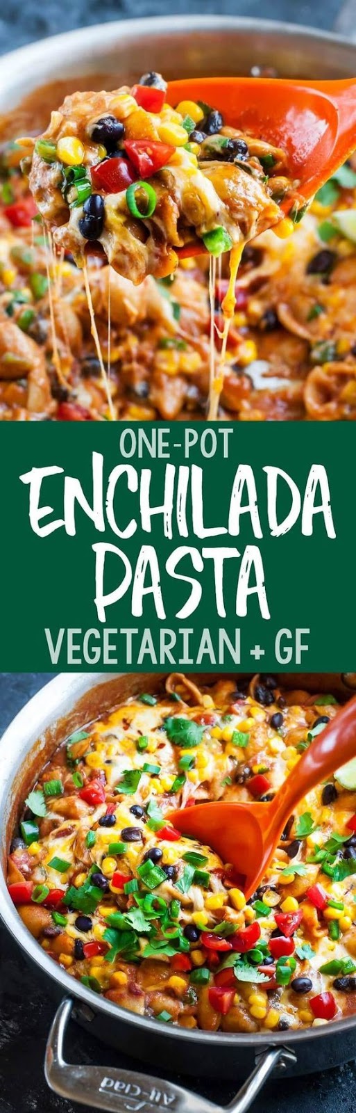 healthy one pot enchilada pasta