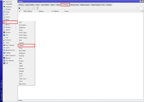 Setting IP Binding Mikrotik