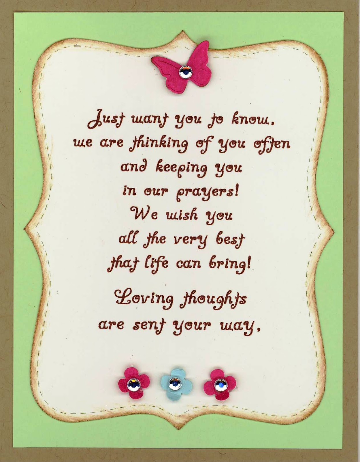 Chatterbox Creations Get Well Card for Niece./ Cheer Up to Niece!