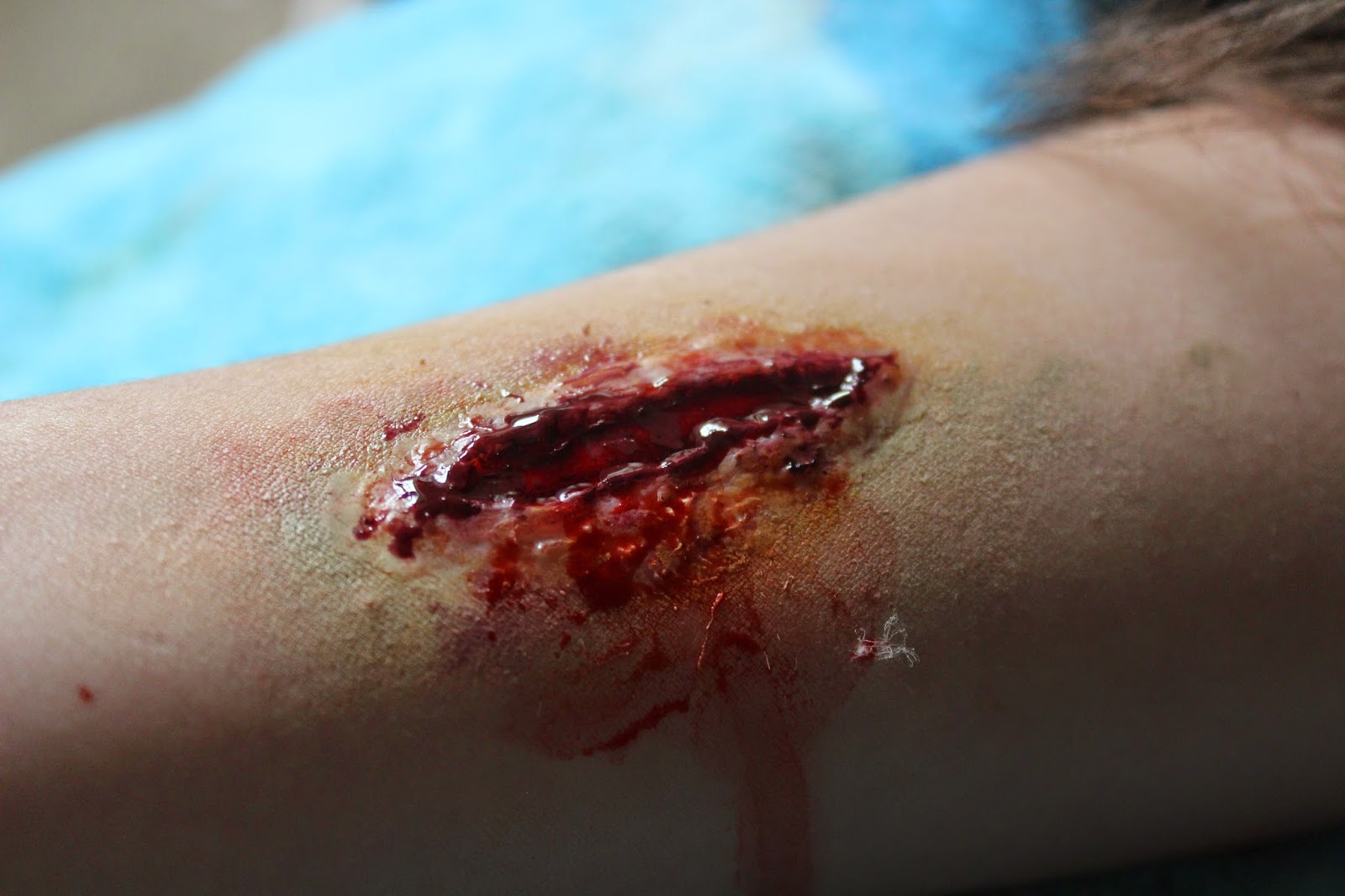 Basic Fake Wound Tutorial gore special fx