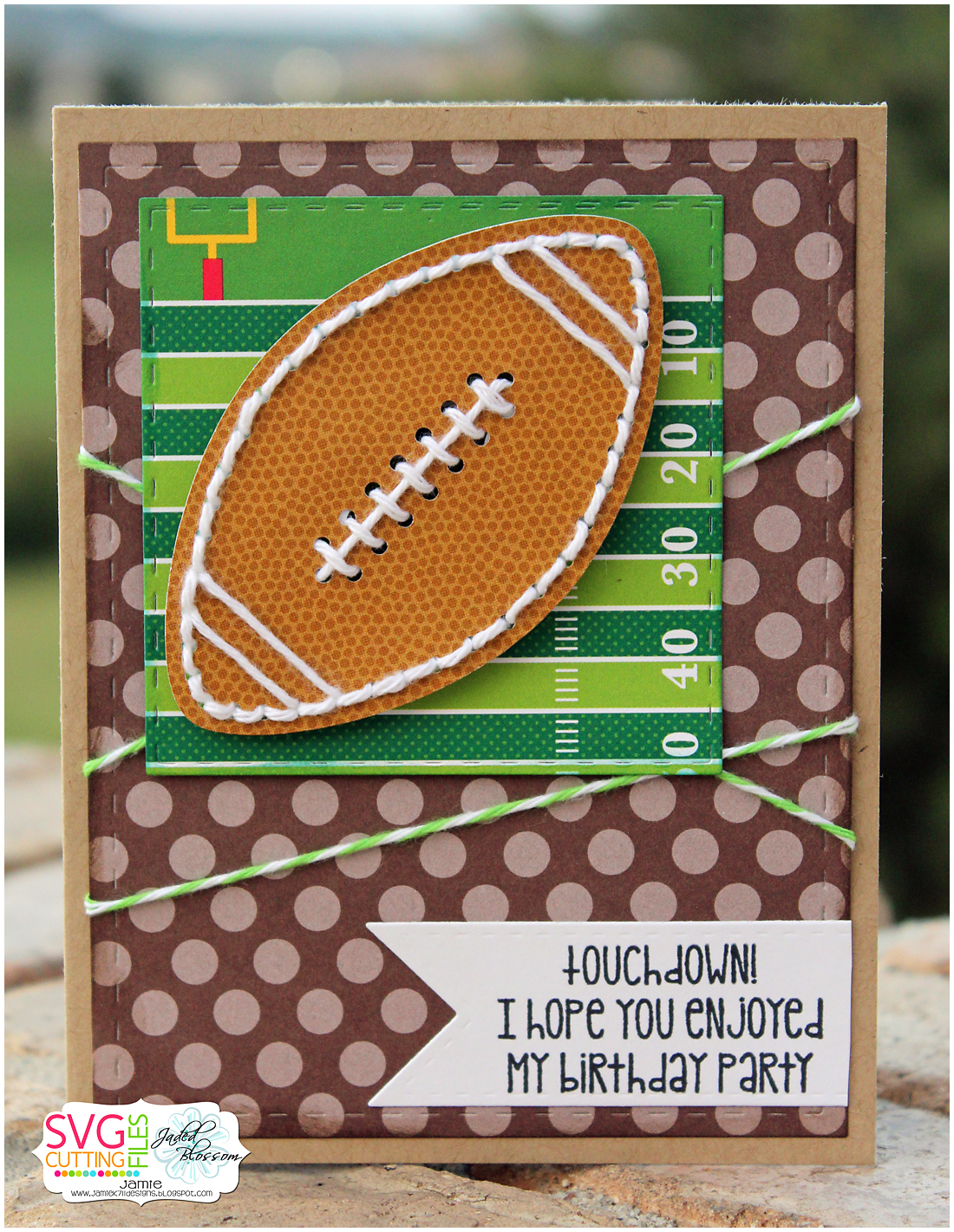 Jamiek711 designs football stitch up