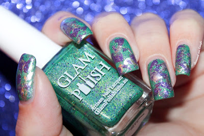 Splatter Nail Art with Glam Polish