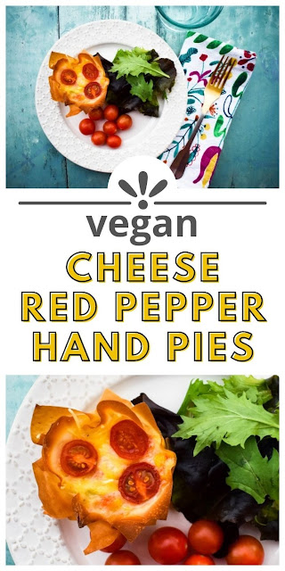 Vegan Cheese & Red Pepper Filo Hand Pies