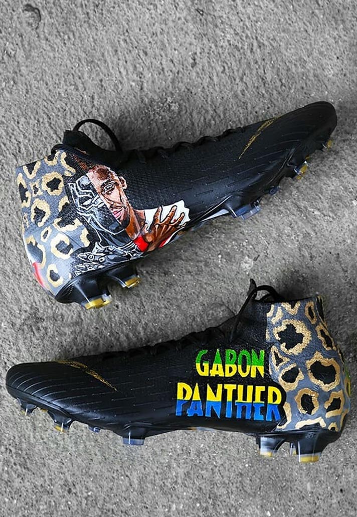 Aubameyang Custom 'Gabon Panther' Nike Mercurial Superfly 360 By Designer Headlines