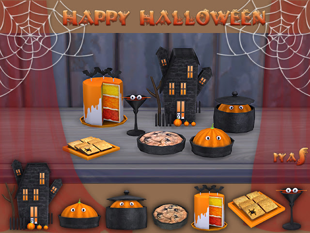 Хэллоуин в Sims 4 - праздничный декор и мебель со ссылками на скачивание