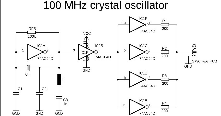 Diyfan 100 Mhz Third Overtone Crystal Oscillator