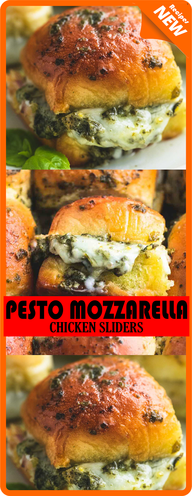 PESTO MOZZARELLA CHICKEN SLIDERS Think food