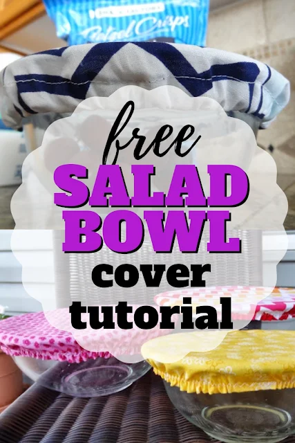 Sew your own salad bowl covers with this DIY reusable bowl covers tutorial.