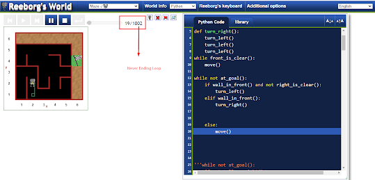 Engineer Bae: Learning Python with Reeborg's World : Day 2-🍀