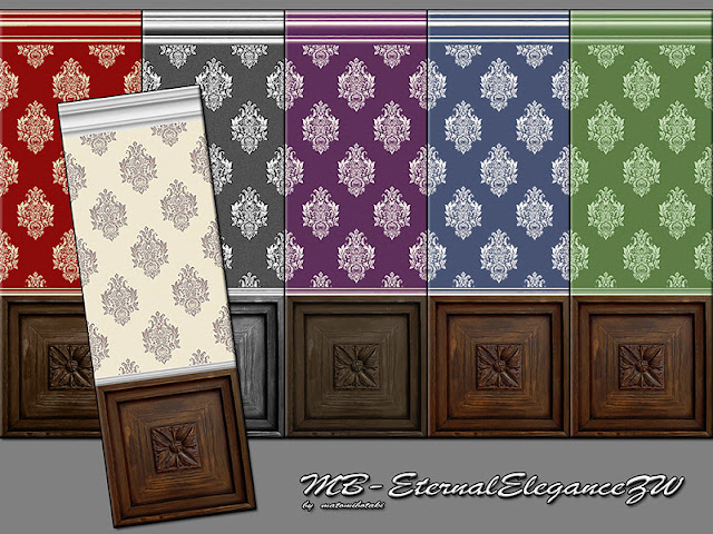 Стены с низкими панелями для Sims 4 со ссылкой для скачивания