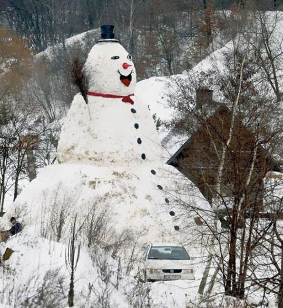 
When Even A Snowman Becomes A Piece Of Art