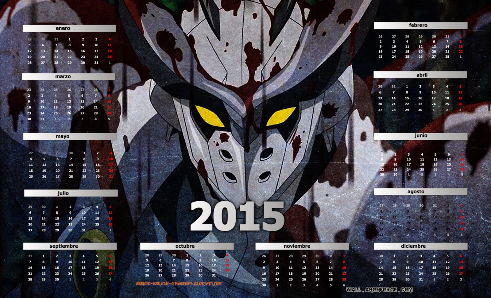calendario akame ga kill 2015