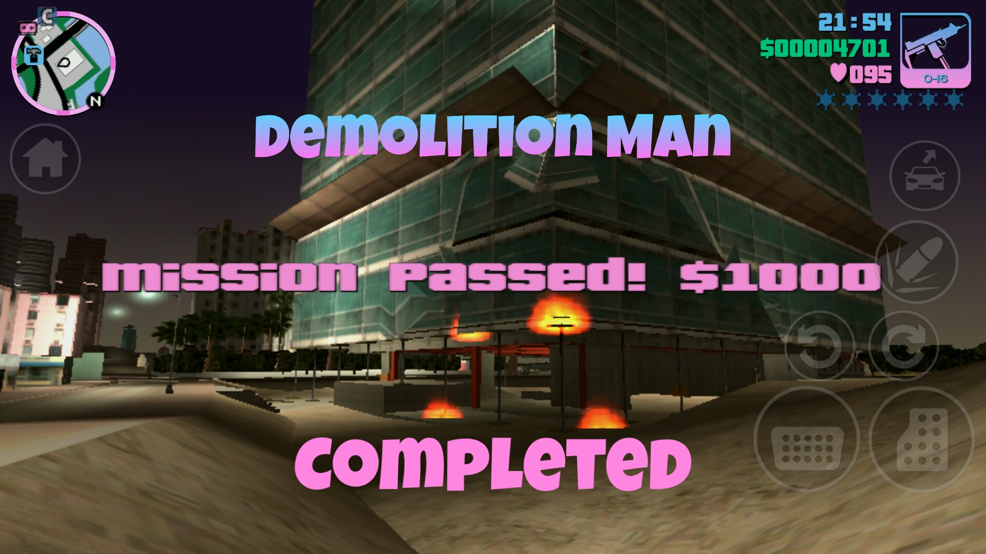 GTA Vice City Demolition Man Complete save file for Android