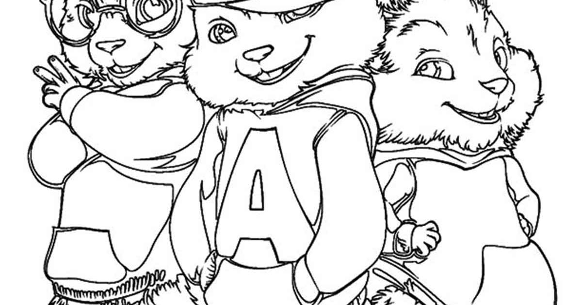 Alvin And The Chipmunks Coloring Pages ~ Coloring Print
