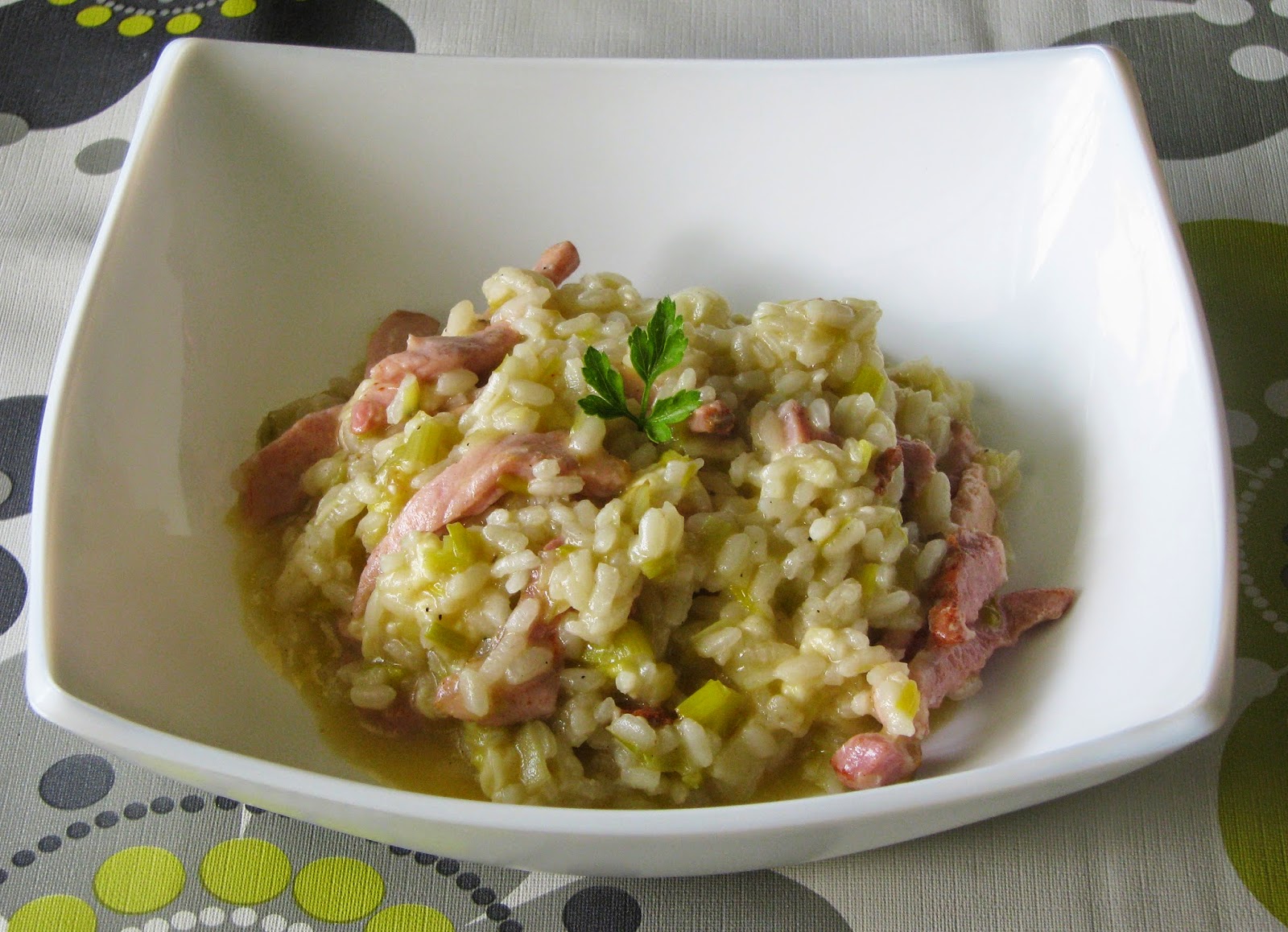 Recipes for first cooks Leek and pork fillets risotto