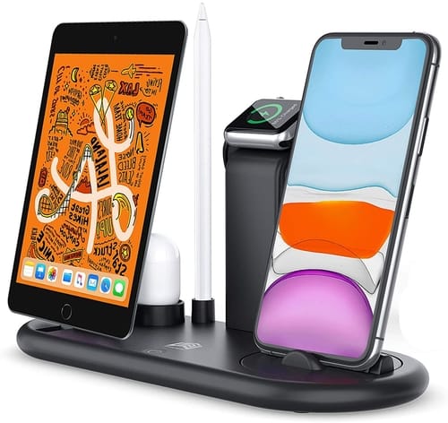 Zttopo 5 in 1 Fast Wireless Charger Dock Station