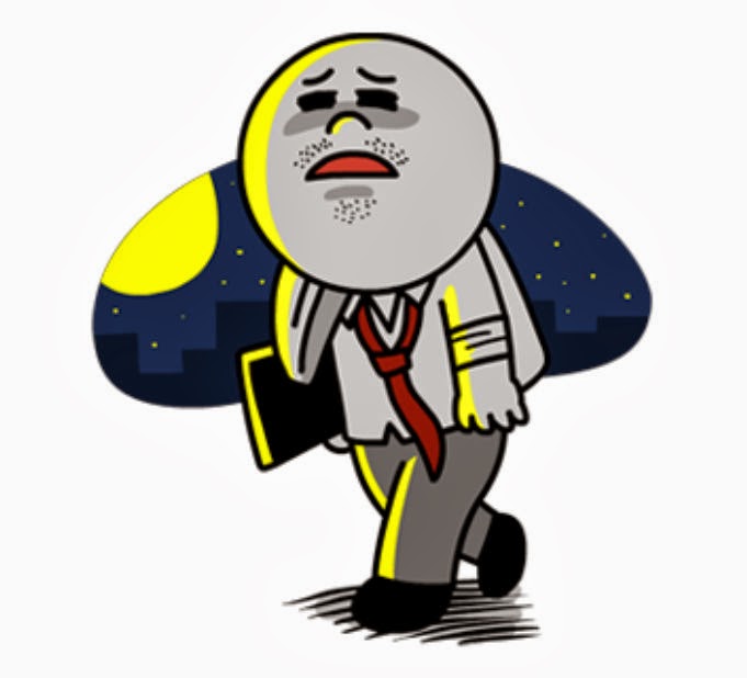 Download Sticker Line Moon | Deloiz Wallpaper