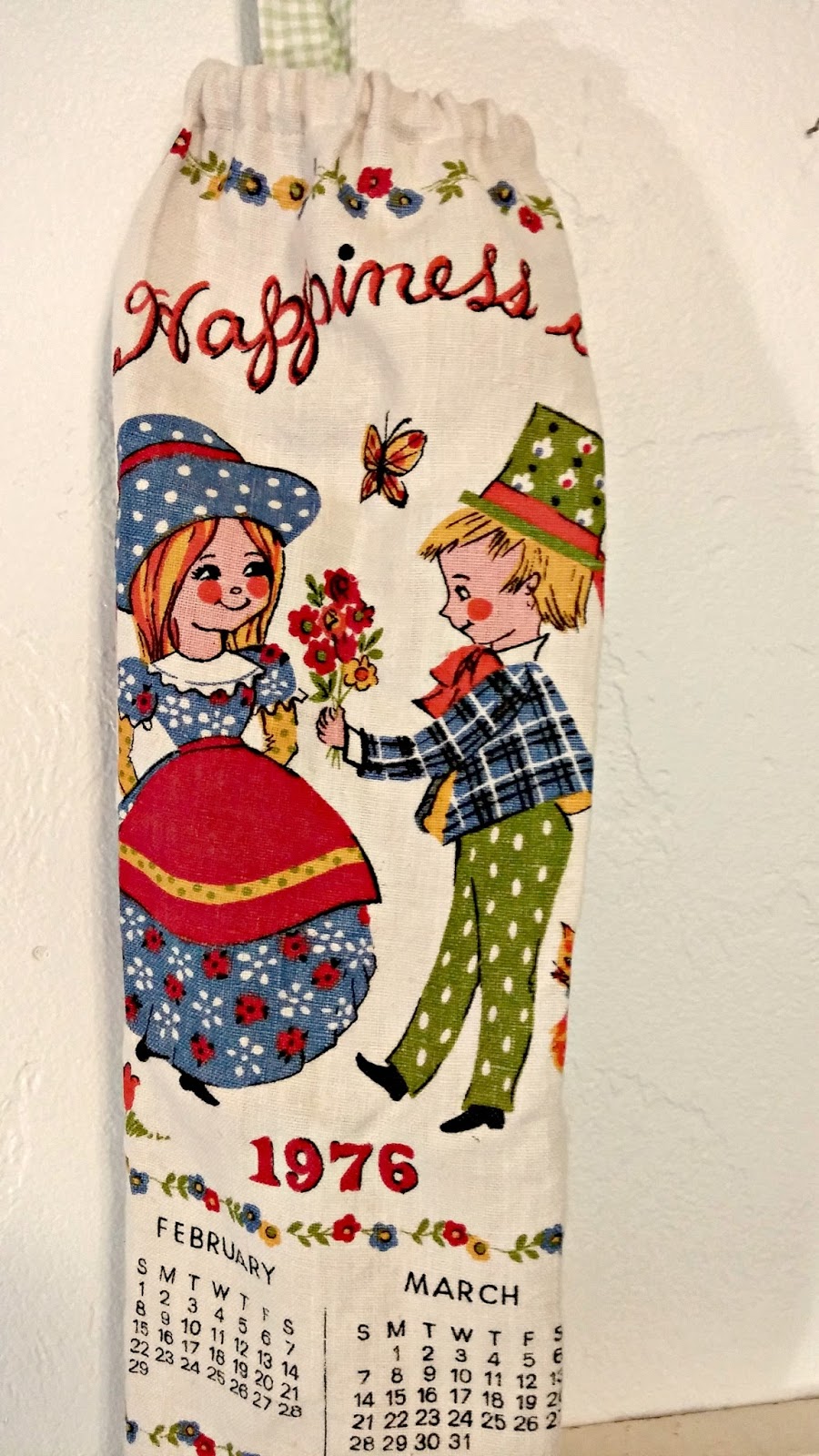 Repurposed Calendar Tea Towels Little Vintage Cottage