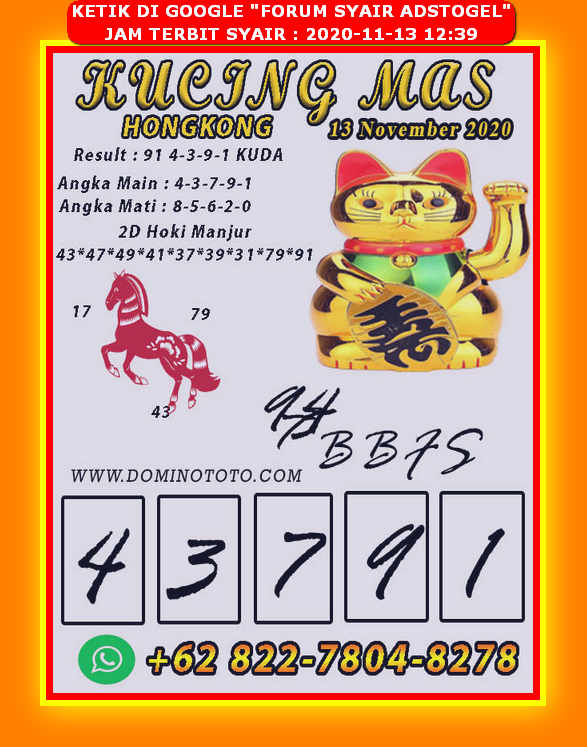 1 New Message Kode Syair Hongkong 13 November 2020 Forum Syair Togel Hongkong Singapura Sydney