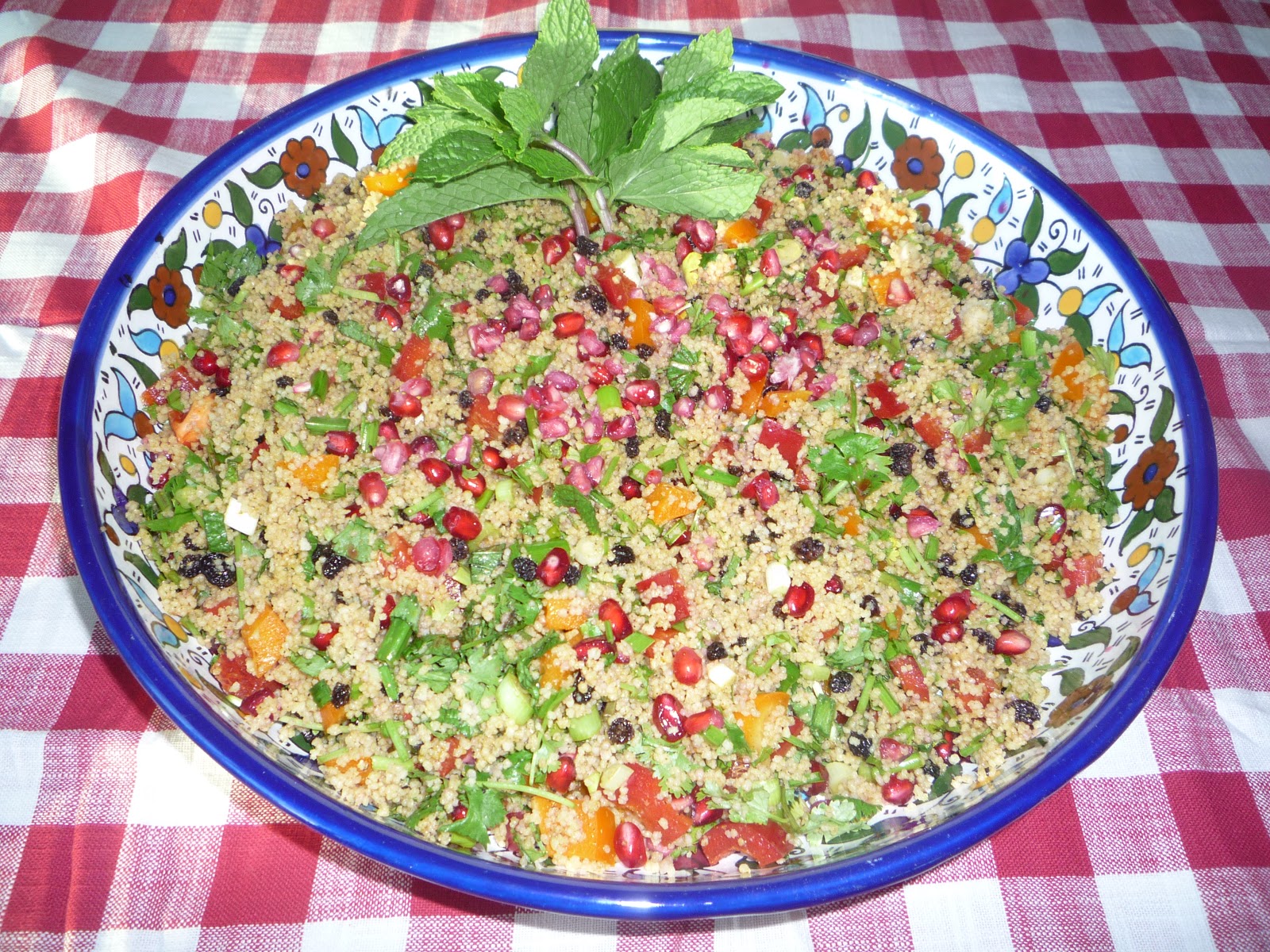 family food Pomegranate Couscous Salad
