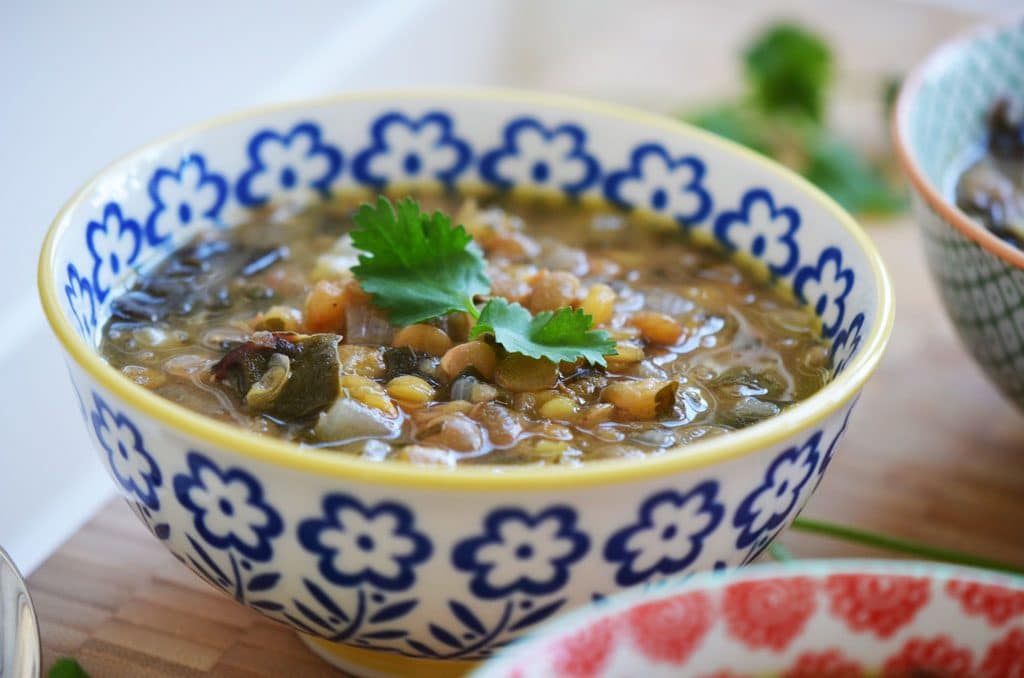 Garlicky Lebanese Lentil Soup with Swiss Chard and Lemon Recipe LEBANESE RECIPES