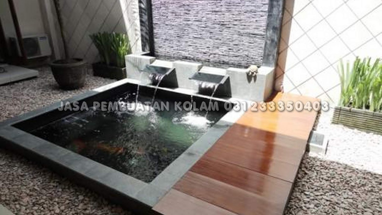 22 GAMBAR CONTOH DESAIN ATAU KOLAM KOLAM IKAN KOI ...