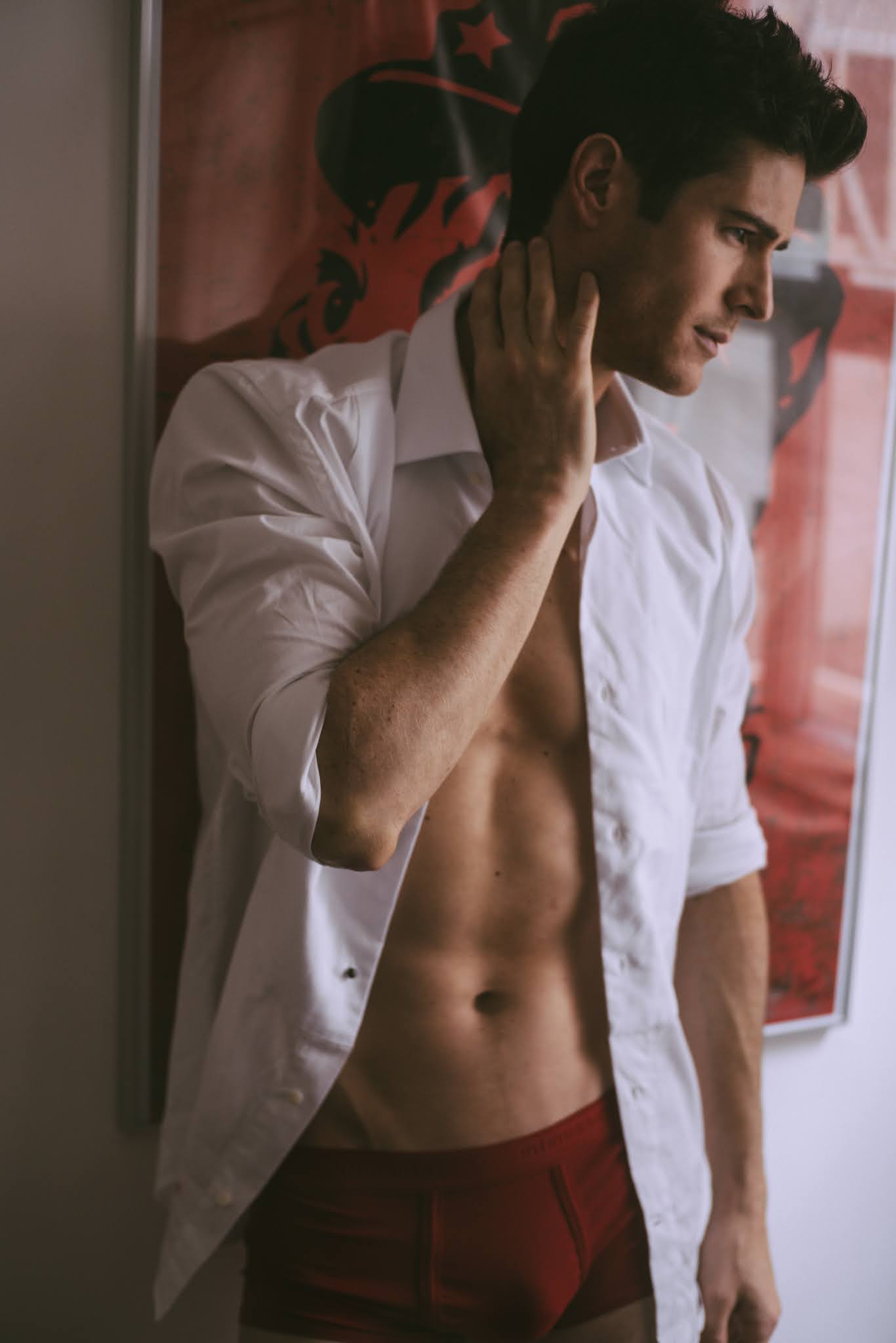 Hunksinswimsuits: David Oshry in Calvin Klein underwear: South African Male  model in undies