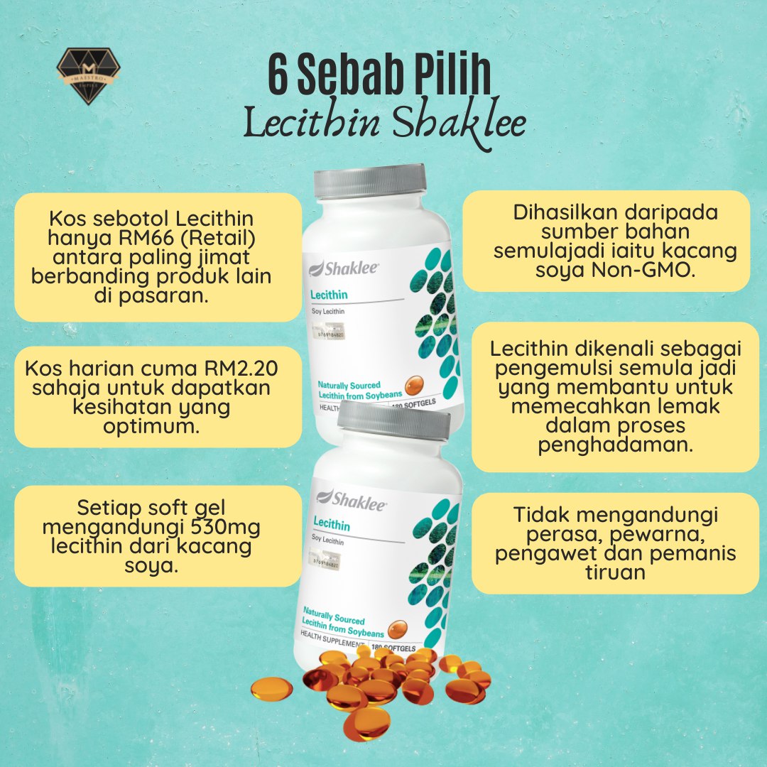 Lecithin Shaklee Manfaat, Kelebihan Dan Cara Pengambilan